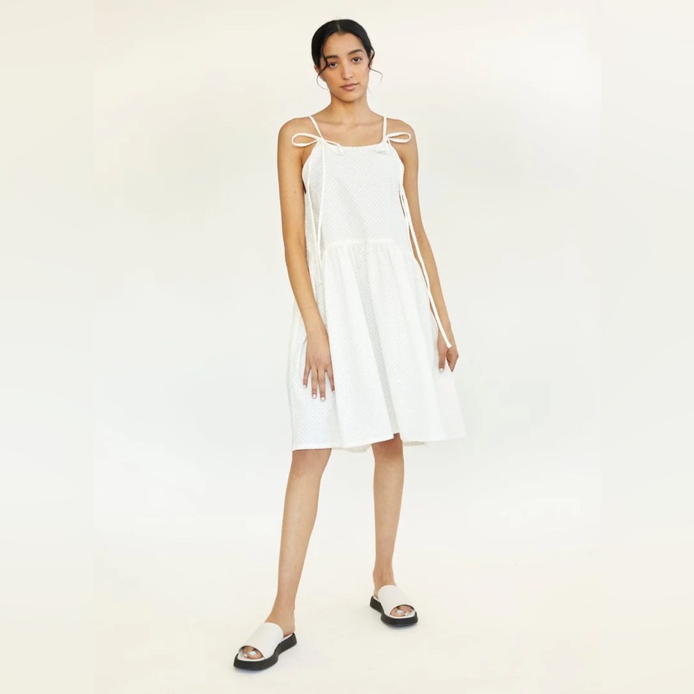 Eliza Faulkner Eyelet Midi Dress